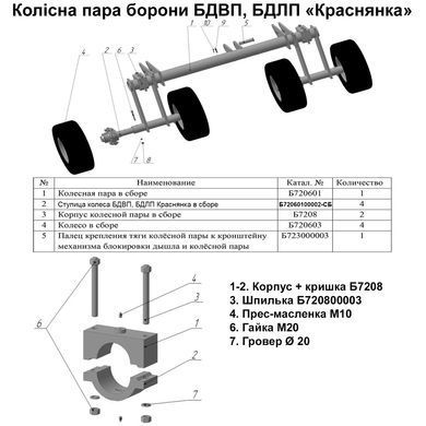 Маточина колеса у зборі БДВП, БДЛП &laquo;Краснянка&raquo; Б72060100002-СБ (без шпильок)